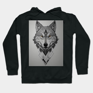 Wolfie Geometric Tatoo Hoodie